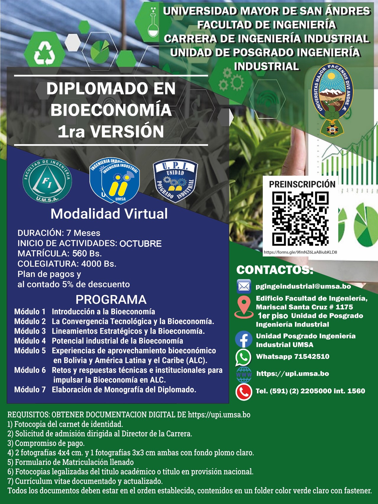 Diplomado en Bioeconomía