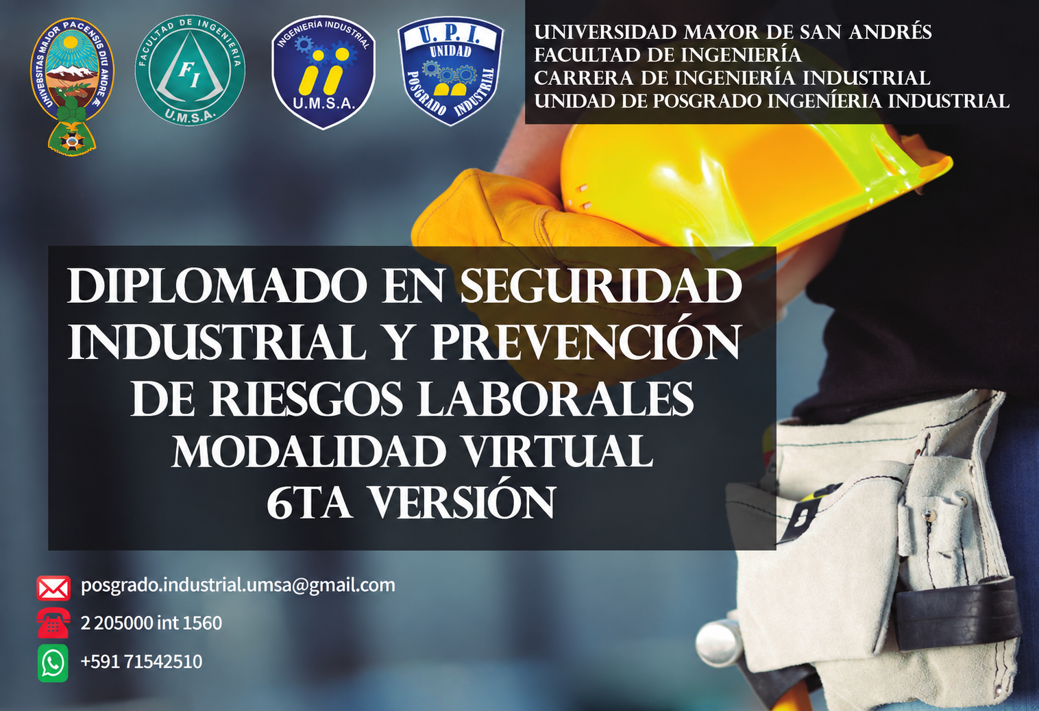 Diplomado en Seguridad Industrial y Prevención de Riesgos Laborales