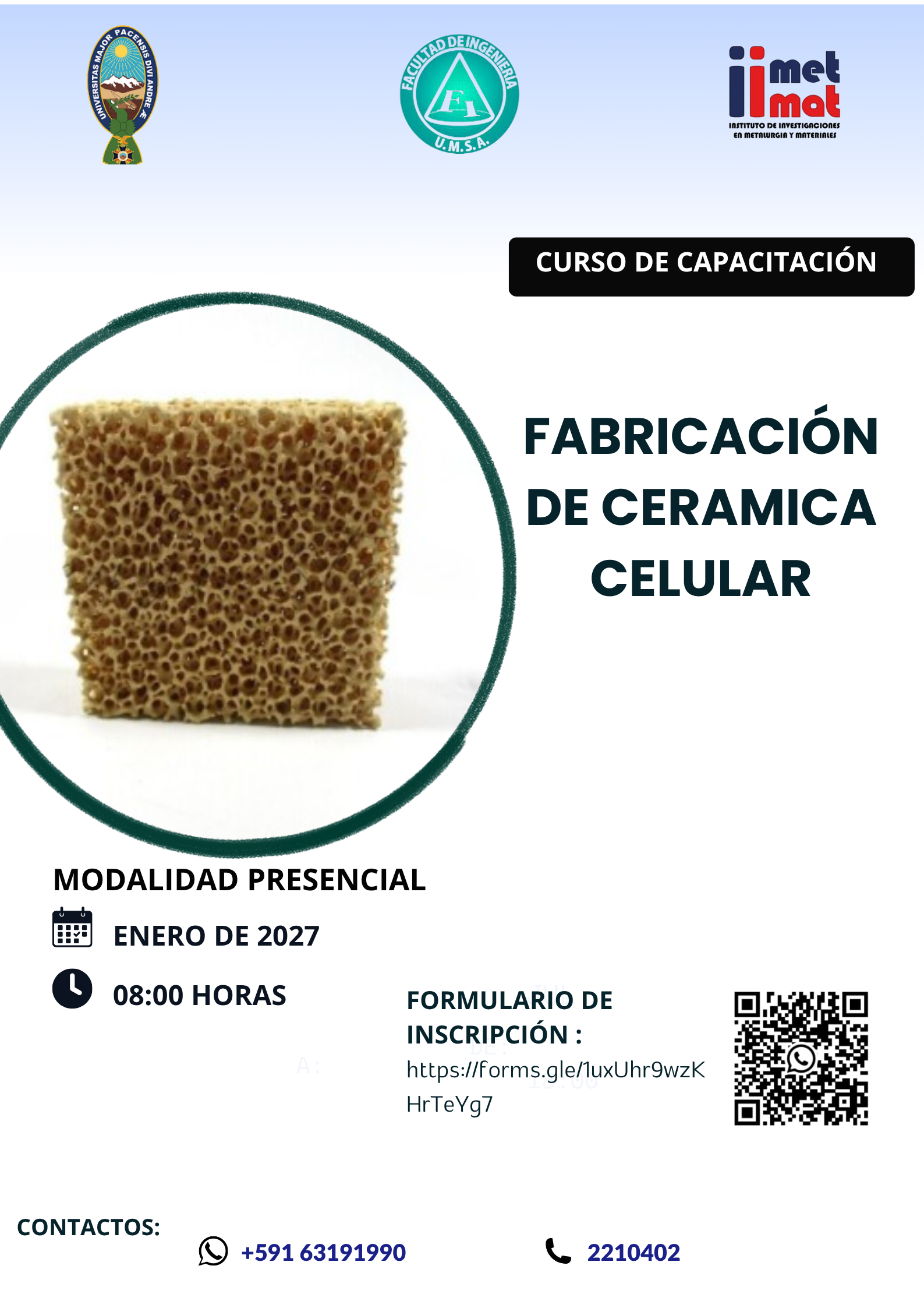 Fabricación de Cerámica Celular