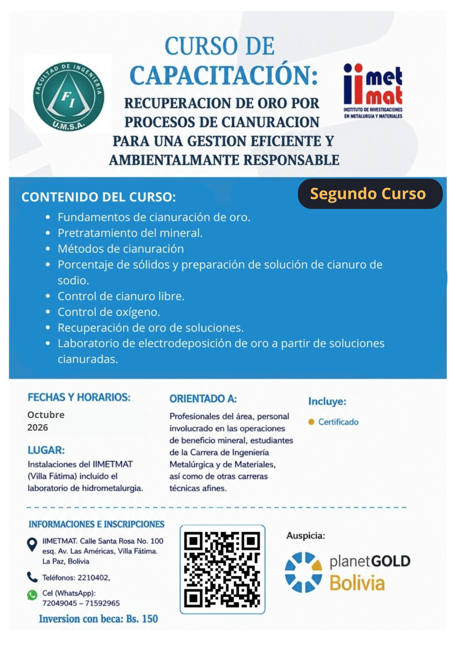 RECUPERACION DE ORO POR PROCESOS DE CIANURACION PARA UNA GESTION EFICIENTE Y AMBIENTALMANTE RESPONSABLE