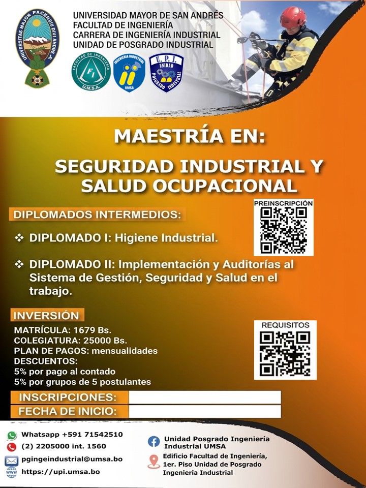 Seguridad Industrial y Salud Ocupacional